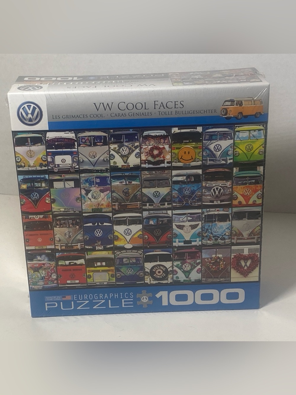 Volkswagen Van Puzzle 1000 Piece VW Cool Faces Eurographics New